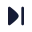 Chevronlast icon with solid rounded style