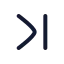 Chevronlast icon with stroke rounded style