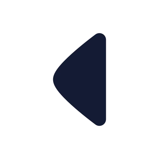 Chevron Left Icon in Solid Rounded style