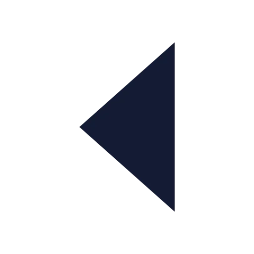 Chevron Left Icon in Solid Sharp style