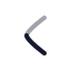 Chevronleft icon with twotone rounded style