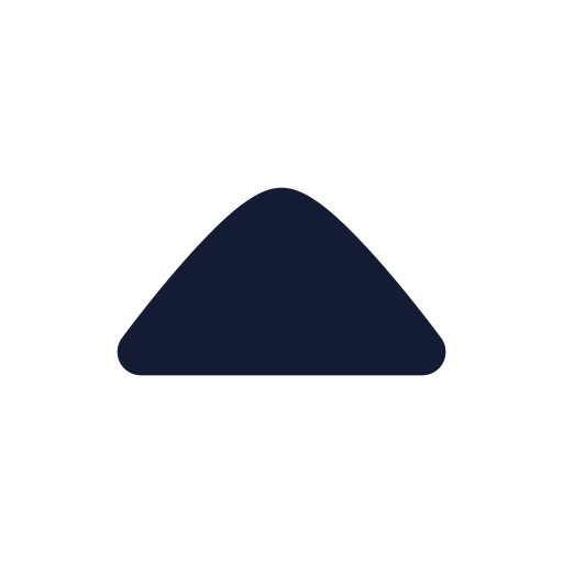 Chevron Up Icon in Solid Rounded style