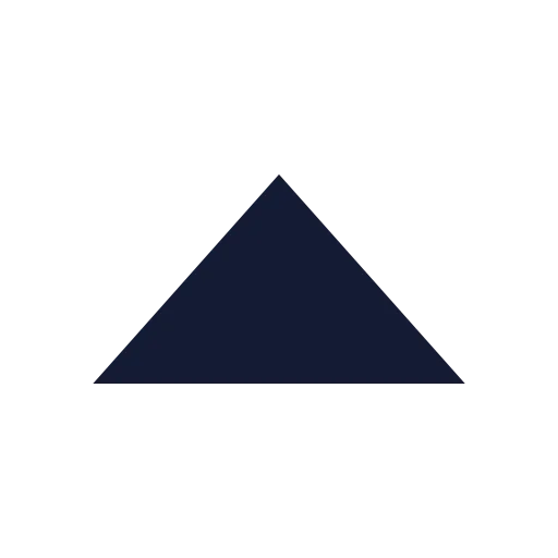 Chevron Up Icon in Solid Sharp style