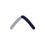 Chevronup icon with twotone rounded style