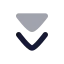 Chevronsdown icon with bulk rounded style