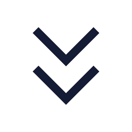 Chevrons Down Icon in Stroke Sharp style