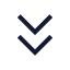 Chevronsdown icon with stroke sharp style