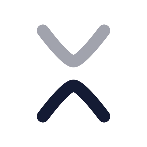 Chevrons Down Up Icon in Bulk Rounded style