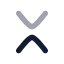 Chevronsdownup icon with bulk rounded style