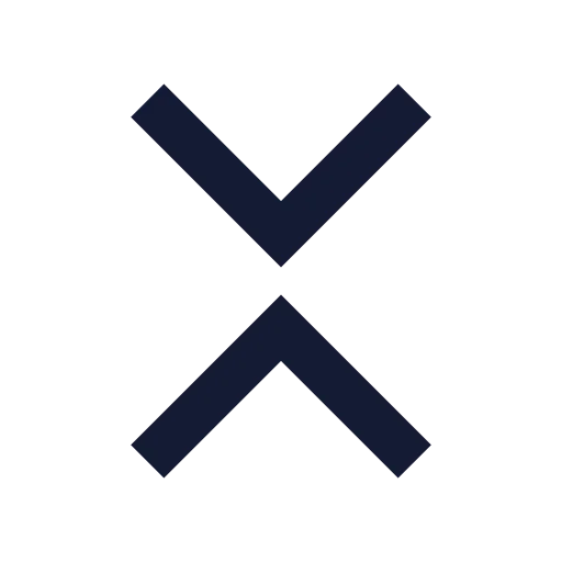 Chevrons Down Up Icon in Solid Sharp style