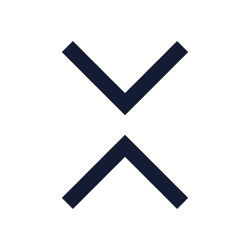 Chevrons Down Up Icon in Stroke Sharp style