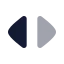 Chevronsleftright icon with bulk rounded style