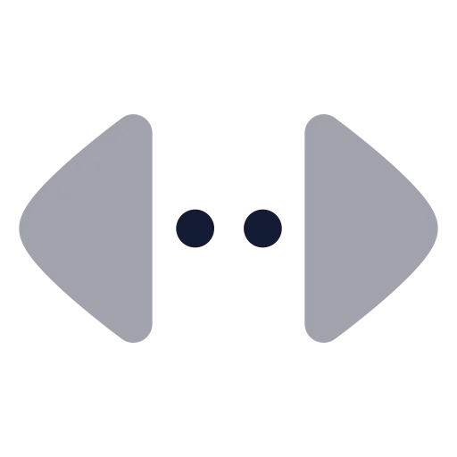 Chevrons Left Right Ellipsis Icon in Bulk Rounded style