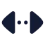 Chevronsleftrightellipsis icon with solid rounded style