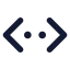 Chevronsleftrightellipsis icon with solid standard style