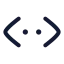 Chevronsleftrightellipsis icon with stroke rounded style