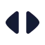 Chevronsleftright icon with solid rounded style