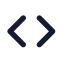 Chevronsleftright icon with solid standard style