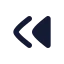 Chevronsleft icon with solid rounded style