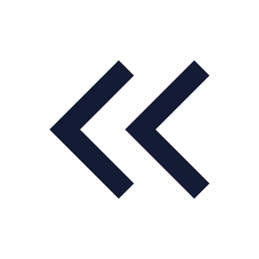Chevrons Left Icon in Solid Sharp style