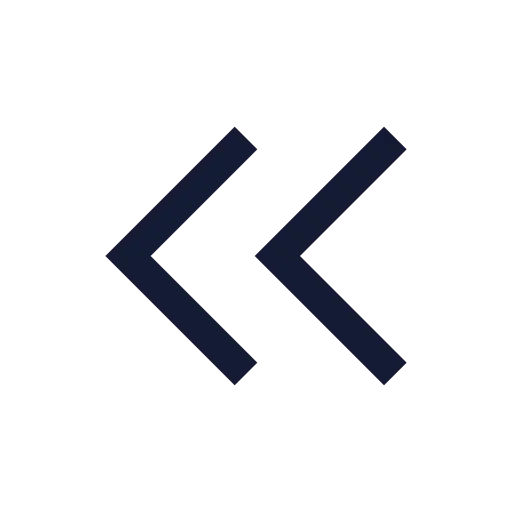Chevrons Left Icon in Stroke Sharp style