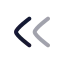 Chevronsleft icon with twotone rounded style