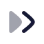 Chevronsright icon with bulk rounded style