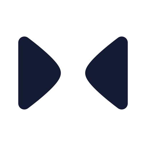 Chevrons Right Left Icon in Solid Rounded style