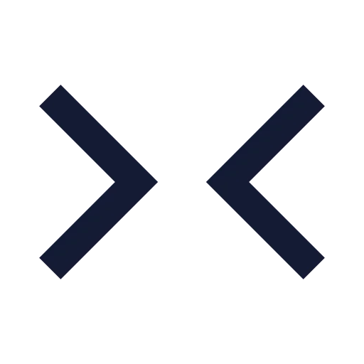 Chevrons Right Left Icon in Solid Sharp style