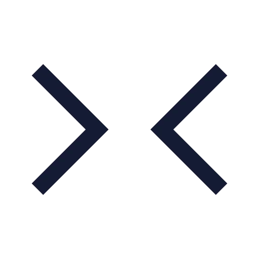 Chevrons Right Left Icon in Stroke Sharp style