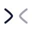 Chevronsrightleft icon with twotone rounded style