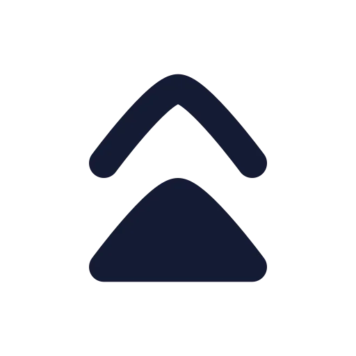 Chevrons Up Icon in Solid Rounded style