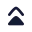 Chevronsup icon with solid rounded style