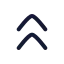 Chevronsup icon with stroke rounded style