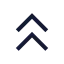 Chevronsup icon with stroke sharp style