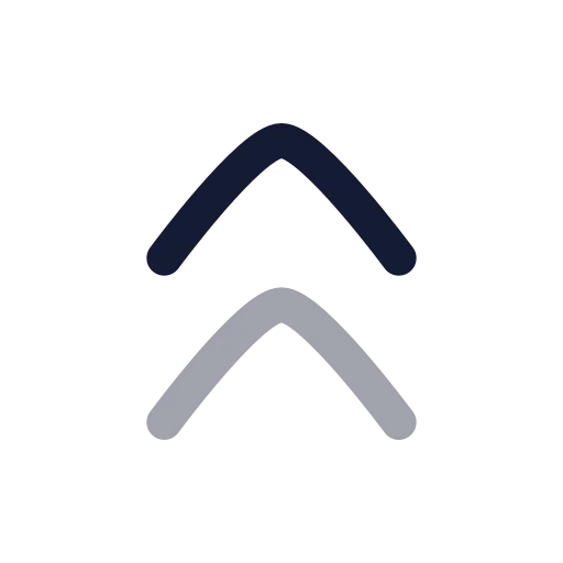 Chevrons Up Icon in Twotone Rounded style