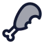 Chickenthighs icon with duotone standard style