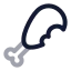 Chickenthighs icon with twotone rounded style