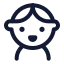 Child icon with stroke standard style