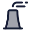 Chimney icon with duotone rounded style