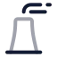 Chimney icon with twotone rounded style