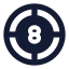 Chip icon with solid rounded style