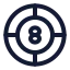 Chip icon with stroke sharp style
