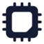 Chip icon with solid standard style