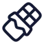 Chocolate icon with stroke rounded style
