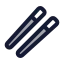 Chopsticks icon with solid standard style