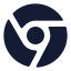 Chrome icon with solid rounded style