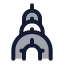 Chrysler icon with duotone rounded style