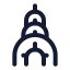 Chrysler icon with stroke rounded style