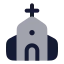 Church icon with bulk rounded style